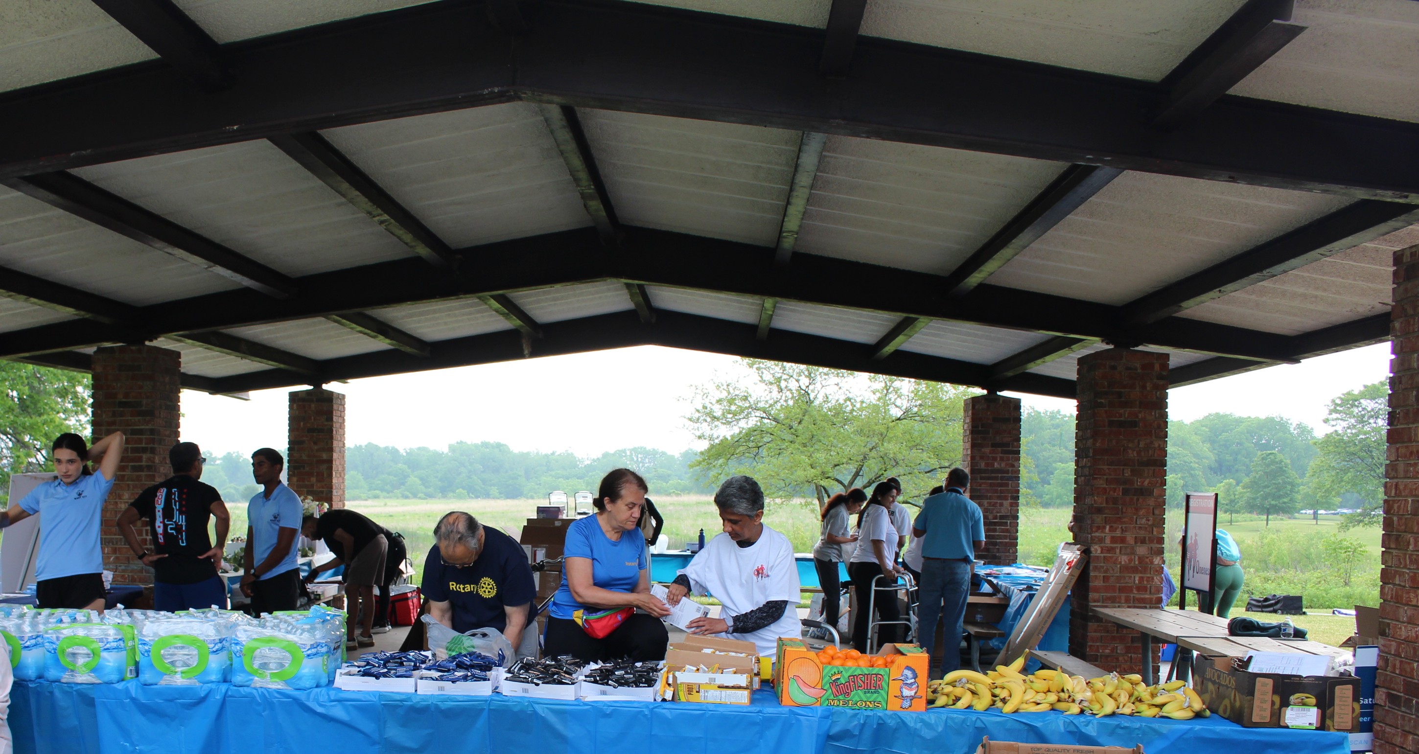 Healthy Food Set up for Returning Runners